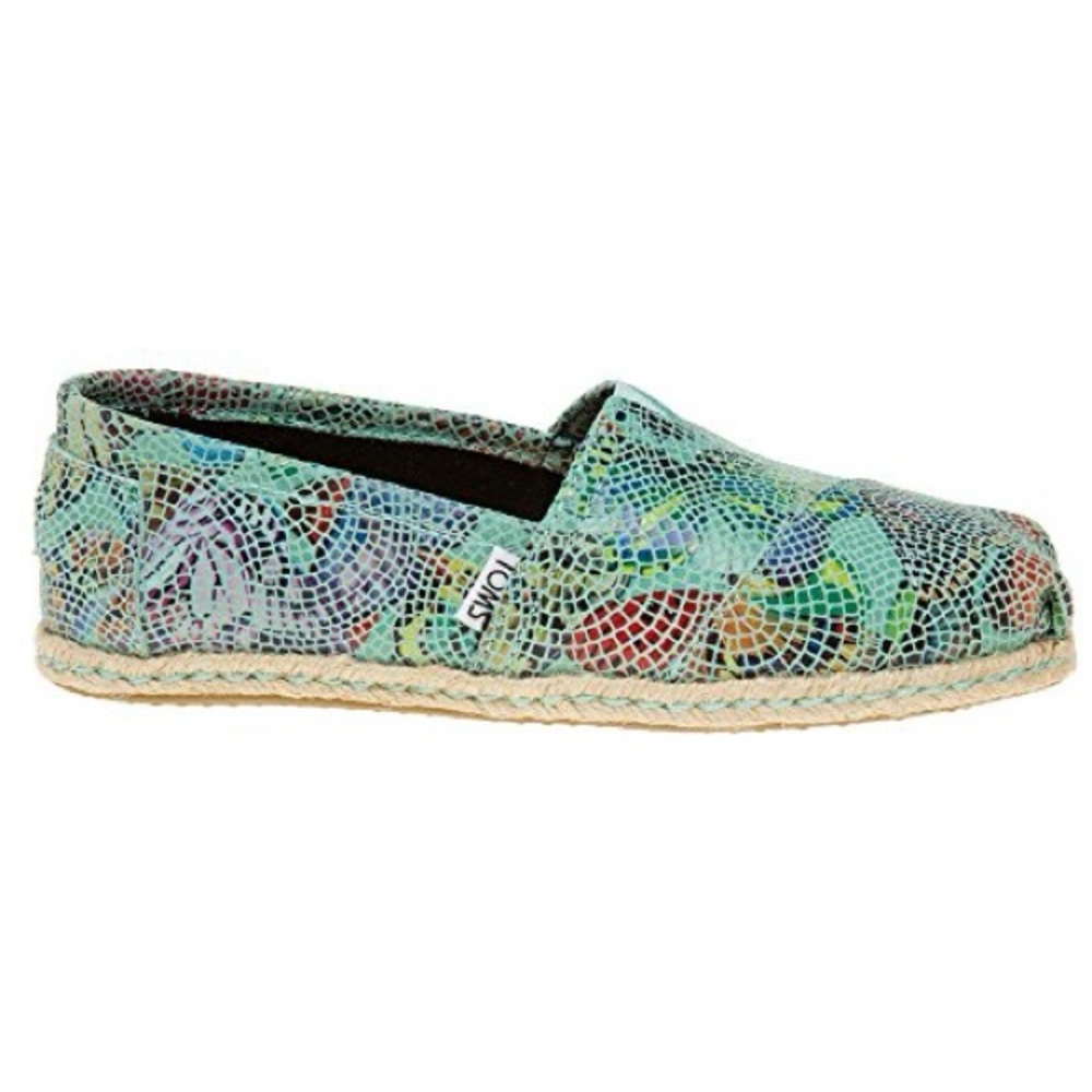Toms Blue‎ and Pink Espadrilles Slip-On Shoes